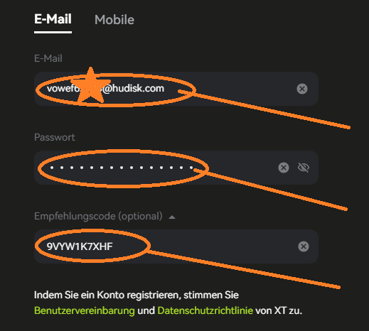 XT.COM Einladungscode