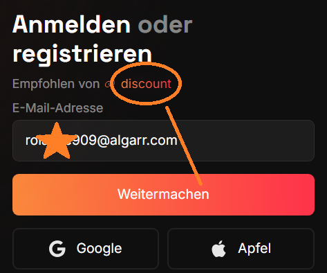 Hibachi Empfehlungscode